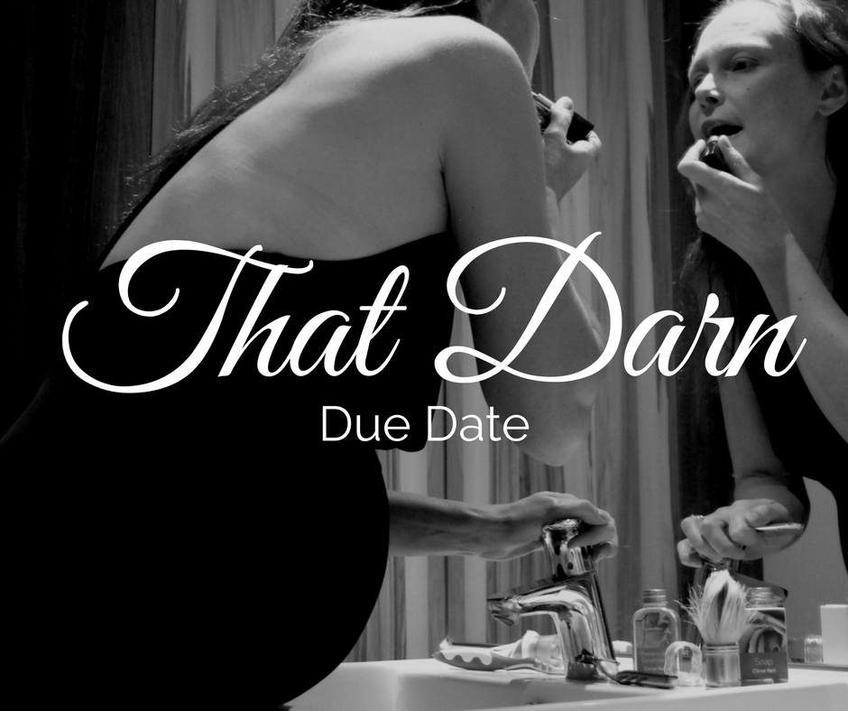 Title photo in black & white Steph putting on make up in a mirror