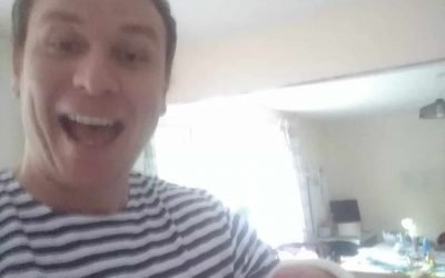 He didn’t believe me & caught our baby like a rugby ball!